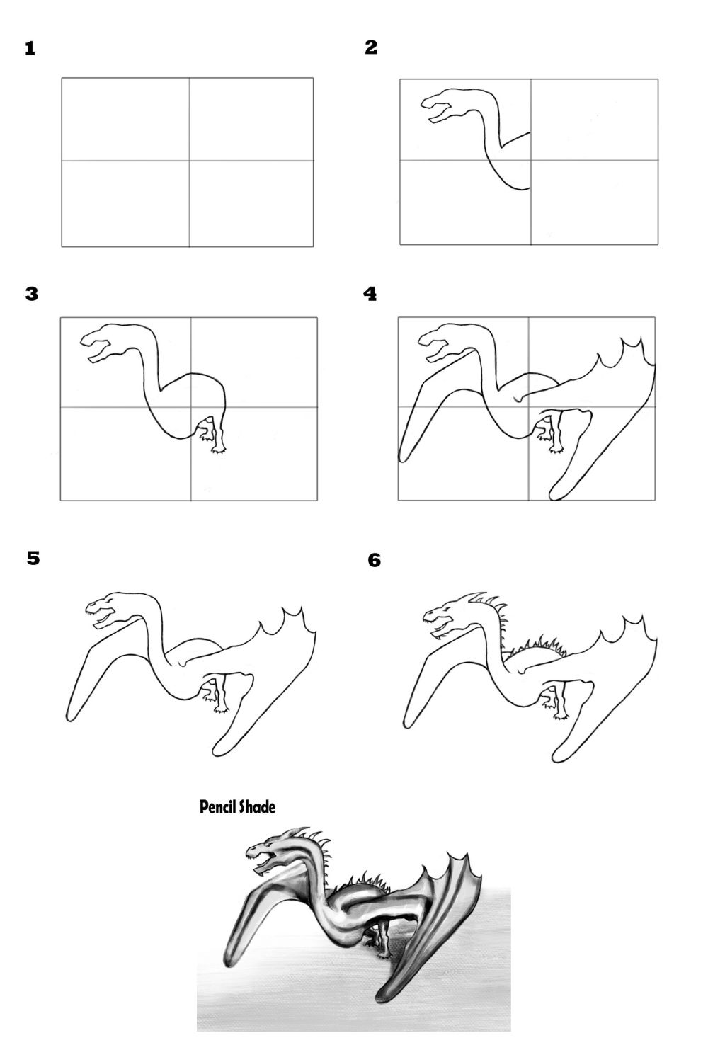 how to draw a dragon