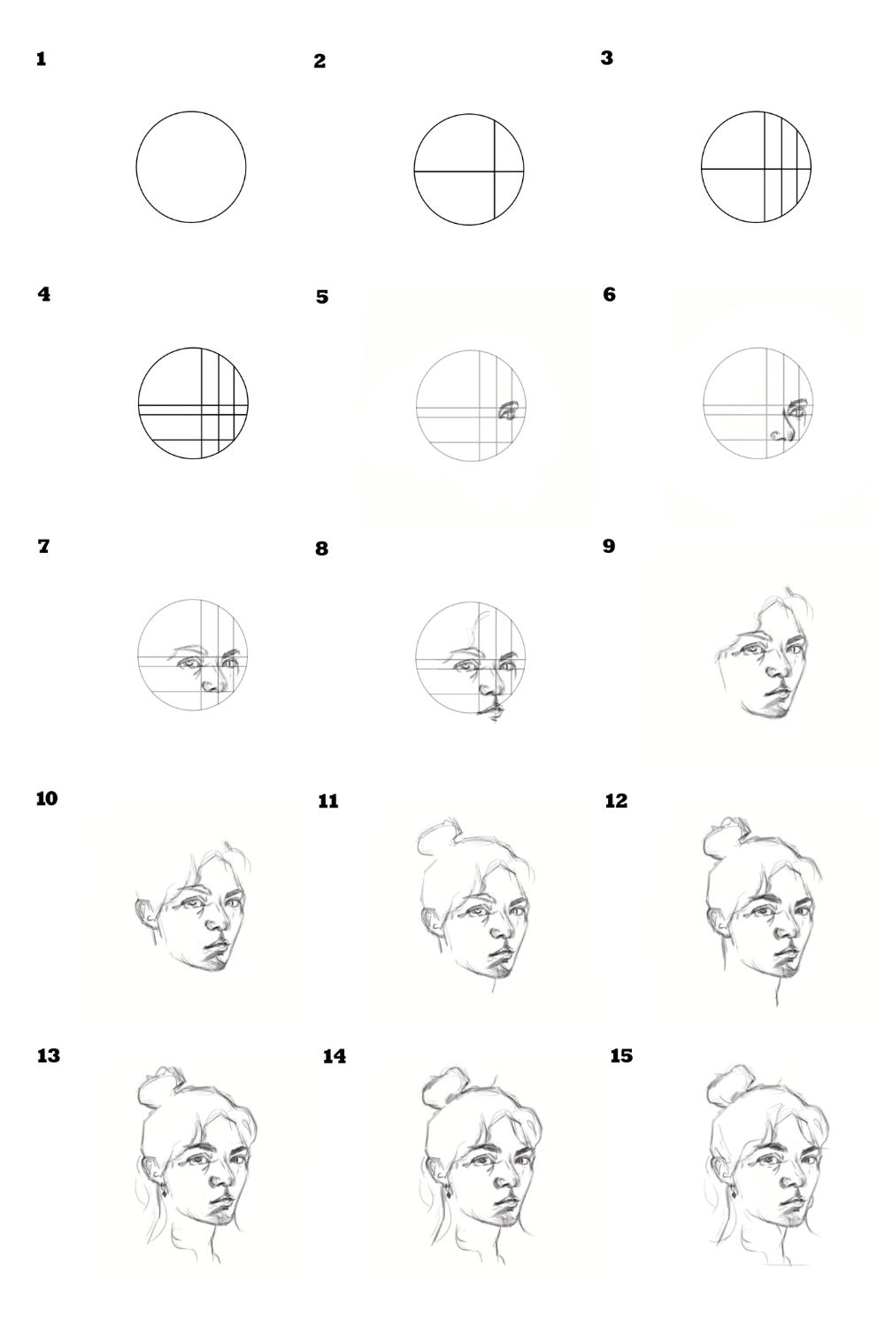 how to draw a girl face