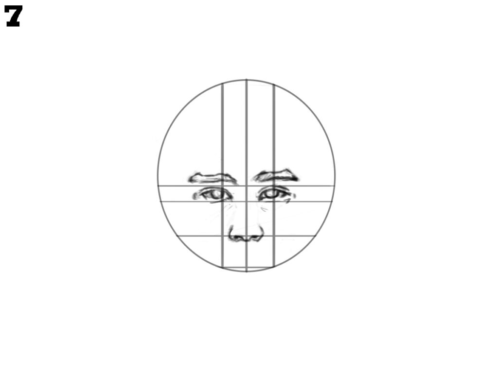 how to draw a face