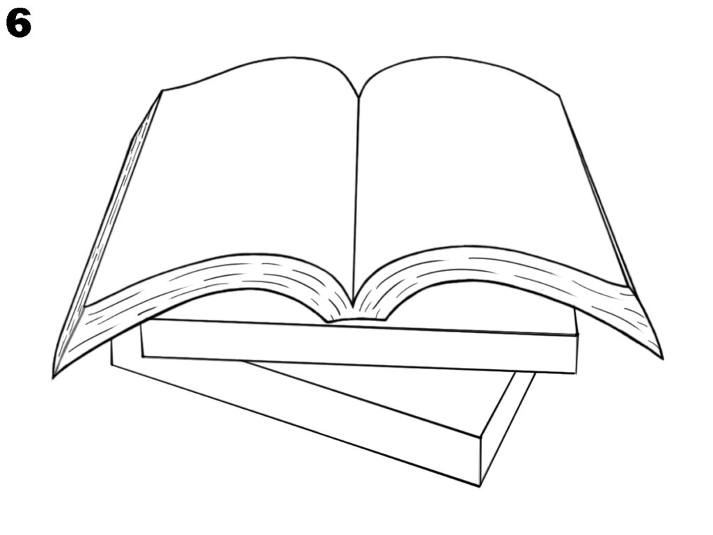 How to draw a book