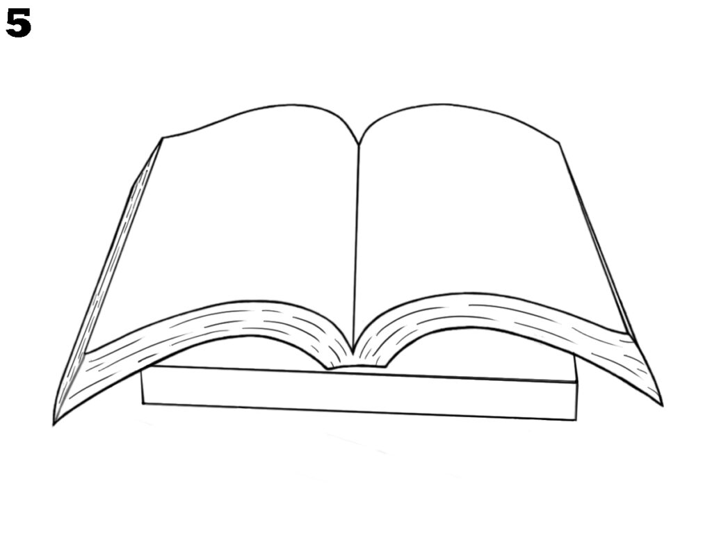 How to draw a book