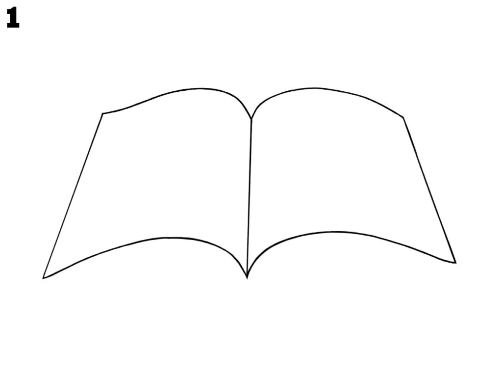 How to draw a book