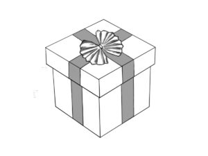 How to draw a present