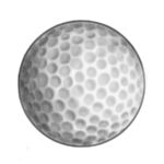 How to draw a golf ball easily